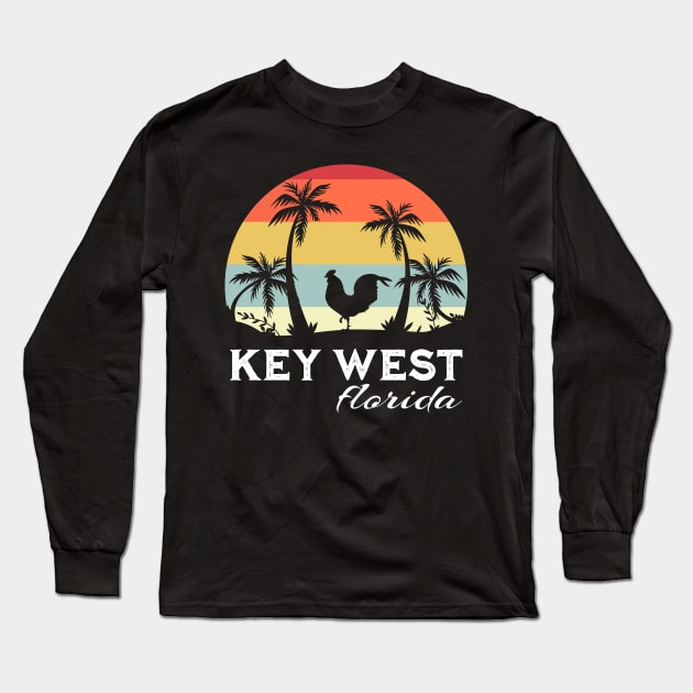 Key West Florida Chicken Lover Souvenir Long Sleeve T-Shirt by grendelfly73